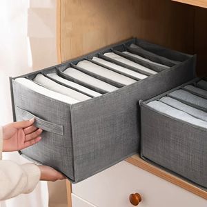 Clothing Storage Organizer Folding Box 9 Grids Closet Dresser Dorm Jeans